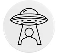 Azeeda 2 x 38mm 'UFO Beaming up a Person' Small Button Pin Badges (BB00160969)