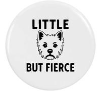 Azeeda 2 x 38mm 'Westie Little But Fierce' Small Button Pin Badges (BB00148698)