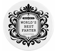 Azeeda 2 x 38mm 'Worlds Best Farter' Small Button Pin Badges (BB00170062)