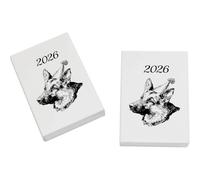 Azeeda 2 x 45mm '2026 German Shepherd' Erasers/Rubbers (ER00053526)