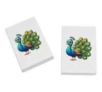 Azeeda 2 x 45mm 'Adorable Peacock' Erasers/Rubbers (ER00055781)