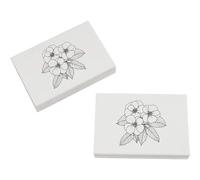 Azeeda 2 x 45mm 'Begonia Flowers' Erasers/Rubbers (ER00055926)