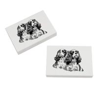Azeeda 2 x 45mm 'Cavalier King Charles Spaniel Couple Portrait' Erasers/Rubbers (ER00054222)