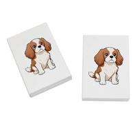 Azeeda 2 x 45mm 'Cavalier King Charles Spaniel Puppy' Erasers/Rubbers (ER00055041)