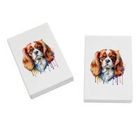 Azeeda 2 x 45mm 'Colourful Cavalier King Charles' Erasers/Rubbers (ER00058145)