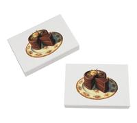 Azeeda 2 x 45mm 'Elegant Chocolate Fudge Cake' Erasers/Rubbers (ER00056051)