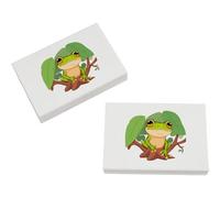 Azeeda 2 x 45mm 'Frog in Tree' Erasers/Rubbers (ER00056485)