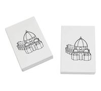 Azeeda 2 x 45mm 'Historical Dome of Florence Cathedral' Erasers/Rubbers (ER00056542)