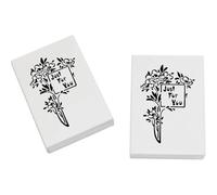 Azeeda 2 x 45mm 'Just for You Flowers' Erasers/Rubbers (ER00057810)