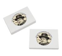 Azeeda 2 x 45mm 'Let Us Go Forward- Churchill' Erasers/Rubbers (ER00056838)