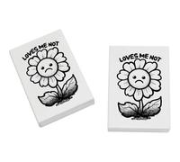 Azeeda 2 x 45mm 'Loves Me Not Sad Flower' Erasers/Rubbers (ER00055503)