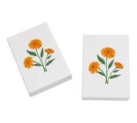 Azeeda 2 x 45mm 'Marigold Flowers' Erasers/Rubbers (ER00055915)