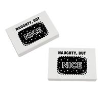 Azeeda 2 x 45mm 'Naughty But Nice' Erasers/Rubbers (ER00056910)