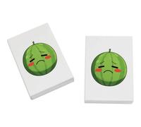 Azeeda 2 x 45mm 'Sad Watermelon' Erasers/Rubbers (ER00058947)
