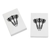 Azeeda 2 x 45mm 'Set of Darts' Erasers/Rubbers (ER00052077)