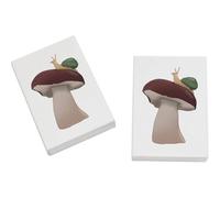 Azeeda 2 x 45mm 'Snail on a Mushroom' Erasers/Rubbers (ER00046540)