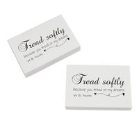 Azeeda 2 x 45mm 'Tread Softly Because You Tread On My Dreams' Erasers/Rubbers (ER00057448)