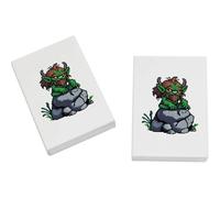 Azeeda 2 x 45mm 'Troll on Rock' Erasers/Rubbers (ER00057353)