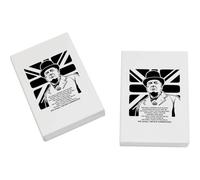 Azeeda 2 x 45mm 'We Shall Never Surrender' Erasers/Rubbers (ER00056880)