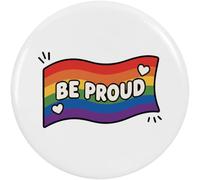 Azeeda 2 x 'Be Proud Pride Flag' Button Badges - 38mm (BB00173424)