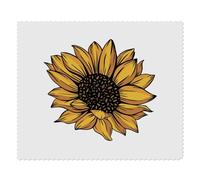 Azeeda 2 x 'Beautiful Yellow Sunflower' Microfibre Lens/Glasses Cleaning Cloths (LC00035524)
