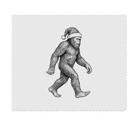 Azeeda 2 x 'Bigfoot Wearing Santa Hat Walking ' Microfibre Lens/Glasses Cleaning Cloths (LC00037268)