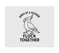 Azeeda 2 x 'Birds of a Feather Flock Together' Microfibre Lens/Glasses Cleaning Cloths (LC00035089)