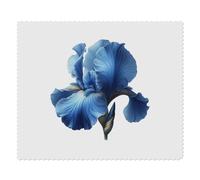 Azeeda 2 x 'Blue Iris Flower' Lens Cleaning Cloths (LC00043017) | Microfibre Cloths for Glasses, Sunglasses, Phones, Cameras and Screens