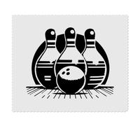 Azeeda 2 x 'Bowling Ball & Skittles' Lens Cleaning Cloths (LC00027820)