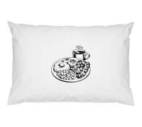 Azeeda 2 x 'Breakfast & Coffee' Cotton Pillow Cases (PW00052417)