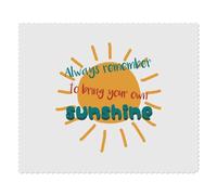 Azeeda 2 x 'Bring Your Own Sunshine' Microfibre Lens/Glasses Cleaning Cloths (LC00040487)