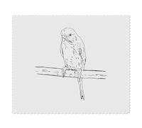 Azeeda 2 x 'Budgie on a Perch' Microfibre Lens/Glasses Cleaning Cloths (LC00036800)