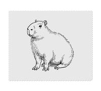 Azeeda 2 x 'Capybara Sitting' Microfibre Lens/Glasses Cleaning Cloths (LC00034003)
