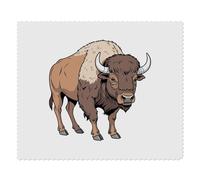 Azeeda 2 x 'Cartoon Bison Standing' Lens Cleaning Cloths (LC00038687)