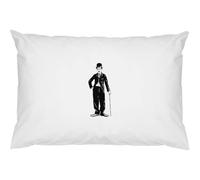 Azeeda 2 x 'Charlie Chaplin With Cane' Cotton Pillow Cases (PW00050518)