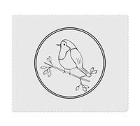 Azeeda 2 x 'Christmas Robin & Berries' Lens Cleaning Cloths (LC00037271)