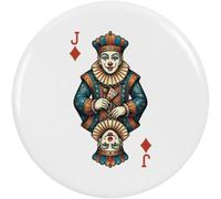 Azeeda 2 x 'Clown Jack Of Diamonds' Button Badges - 38mm (BB00177034)