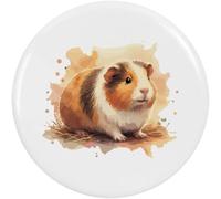Azeeda 2 x 'Cute Guinea Pig' Button Badges - 38mm (BB00177391)
