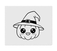Azeeda 2 x 'Cute Kawaii Halloween Pumpkin In A Hat ' Microfibre Lens/Glasses Cleaning Cloths (LC00036576)