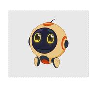 Azeeda 2 x 'Cute Robot Helper' Microfibre Lens/Glasses Cleaning Cloths (LC00040818)