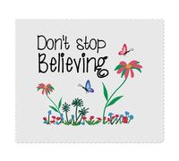Azeeda 2 x 'Don't Stop Believing' Lens Cleaning Cloths (LC00032860)