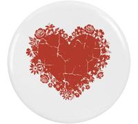 Azeeda 2 x 'Fractured Floral Heart' Button Badges - 38mm (BB00172695)