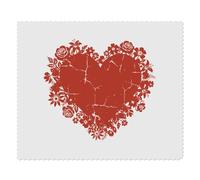Azeeda 2 x 'Fractured Floral Heart' Lens Cleaning Cloths (LC00043119)