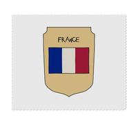 Azeeda 2 x 'France Plaque' Lens Cleaning Cloths (LC00043628) | Microfibre Cloths for Glasses, Sunglasses, Phones, Cameras and Screens