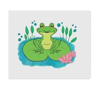 Azeeda 2 x 'Frog On A Lily Pad' Microfibre Lens/Glasses Cleaning Cloths (LC00036515)
