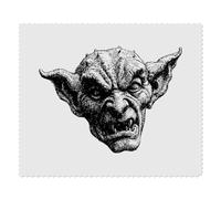Azeeda 2 x 'Gargoyle Head' Lens Cleaning Cloths (LC00037859) | Microfibre Cloths for Glasses, Sunglasses, Phones, Cameras and Screens