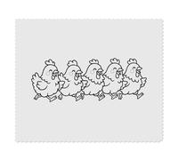 Azeeda 2 x 'Happy Running Chickens' Lens Cleaning Cloths (LC00036311)