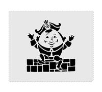 Azeeda 2 x 'Humpty Dumpty' Microfibre Lens/Glasses Cleaning Cloths (LC00038411)