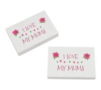 Azeeda 2 x 'I Love My Mums' Erasers/Rubbers (ER00060400)