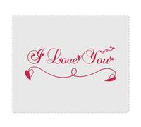 Azeeda 2 x 'I Love You Flourish' Lens Cleaning Cloths (LC00031768)